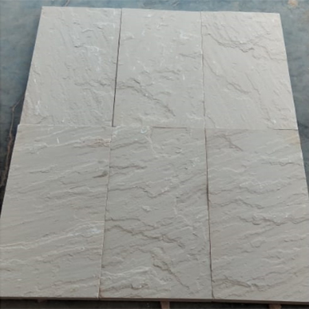 Sarmathura White Beige Natural - Sandstone Slabs 6 inch to 7 Feet Length, 1 to 4 Feet Width, 15 to 80 mm Thickness, Antique Finish, Strong Density