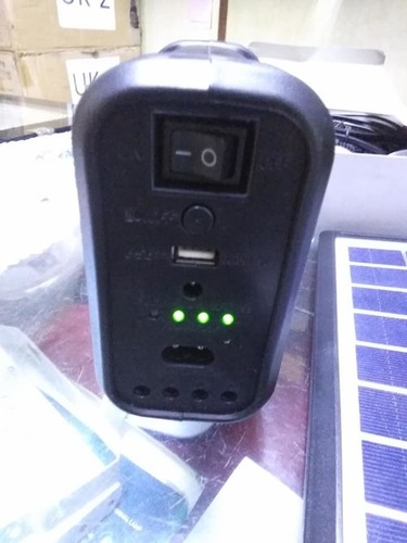 Black Solar Home Lighting System