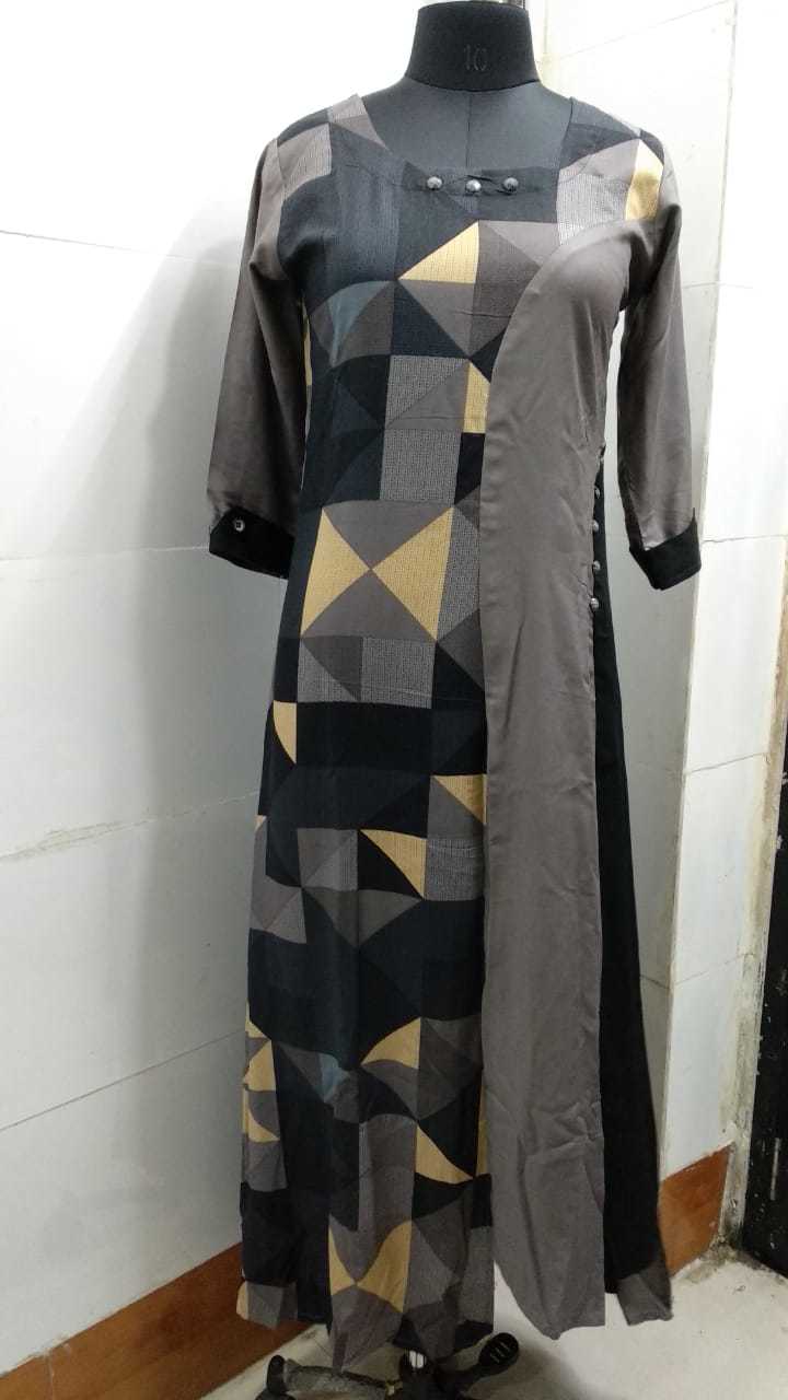 Black Grey Kurti