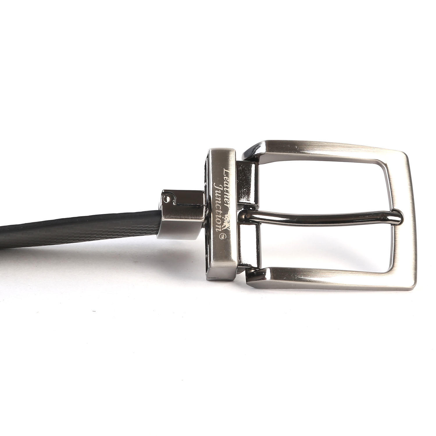 Zinc Men Pu Leather Reversible Belt