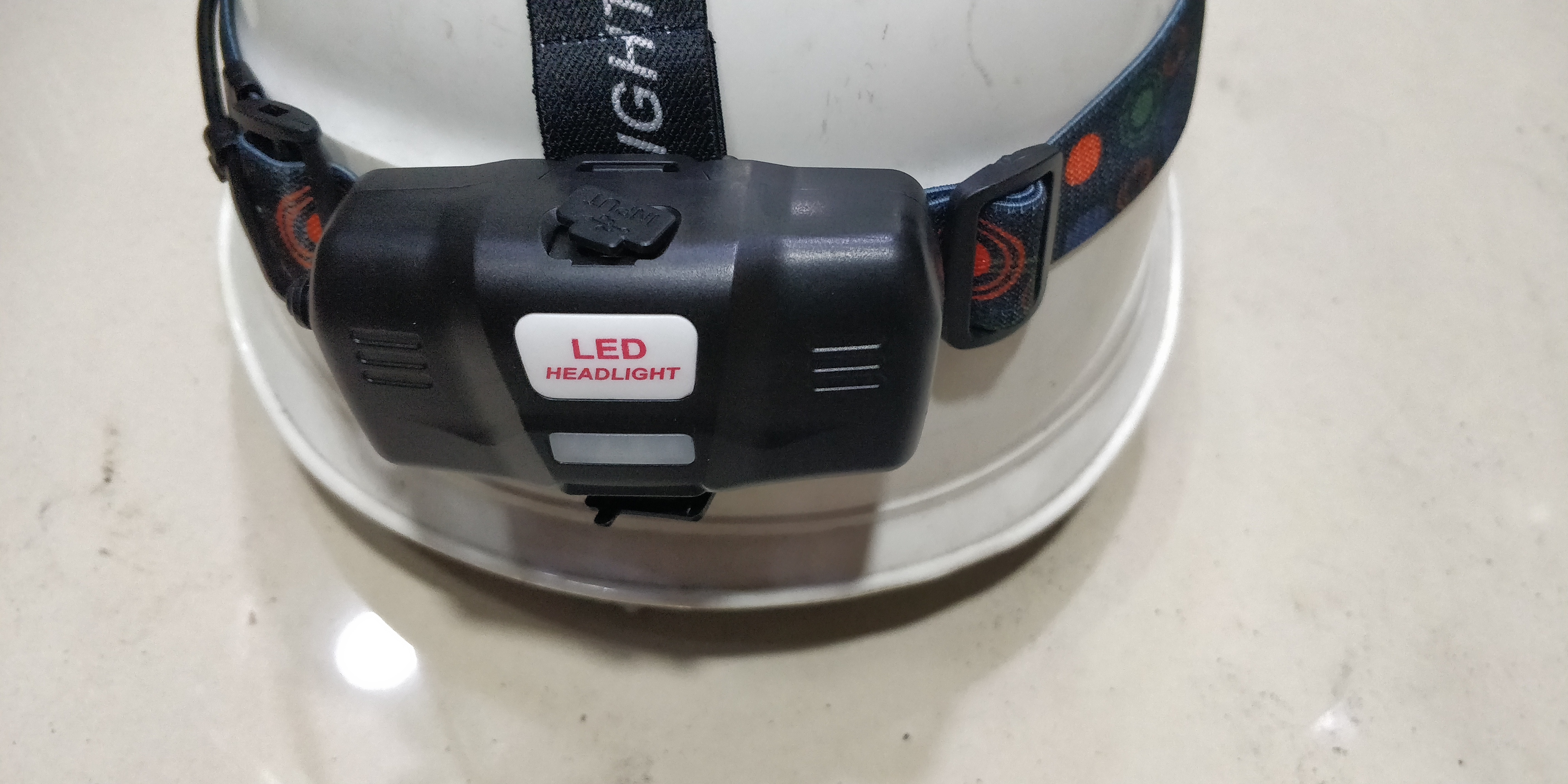 Black Led Headlamp With 7 Led