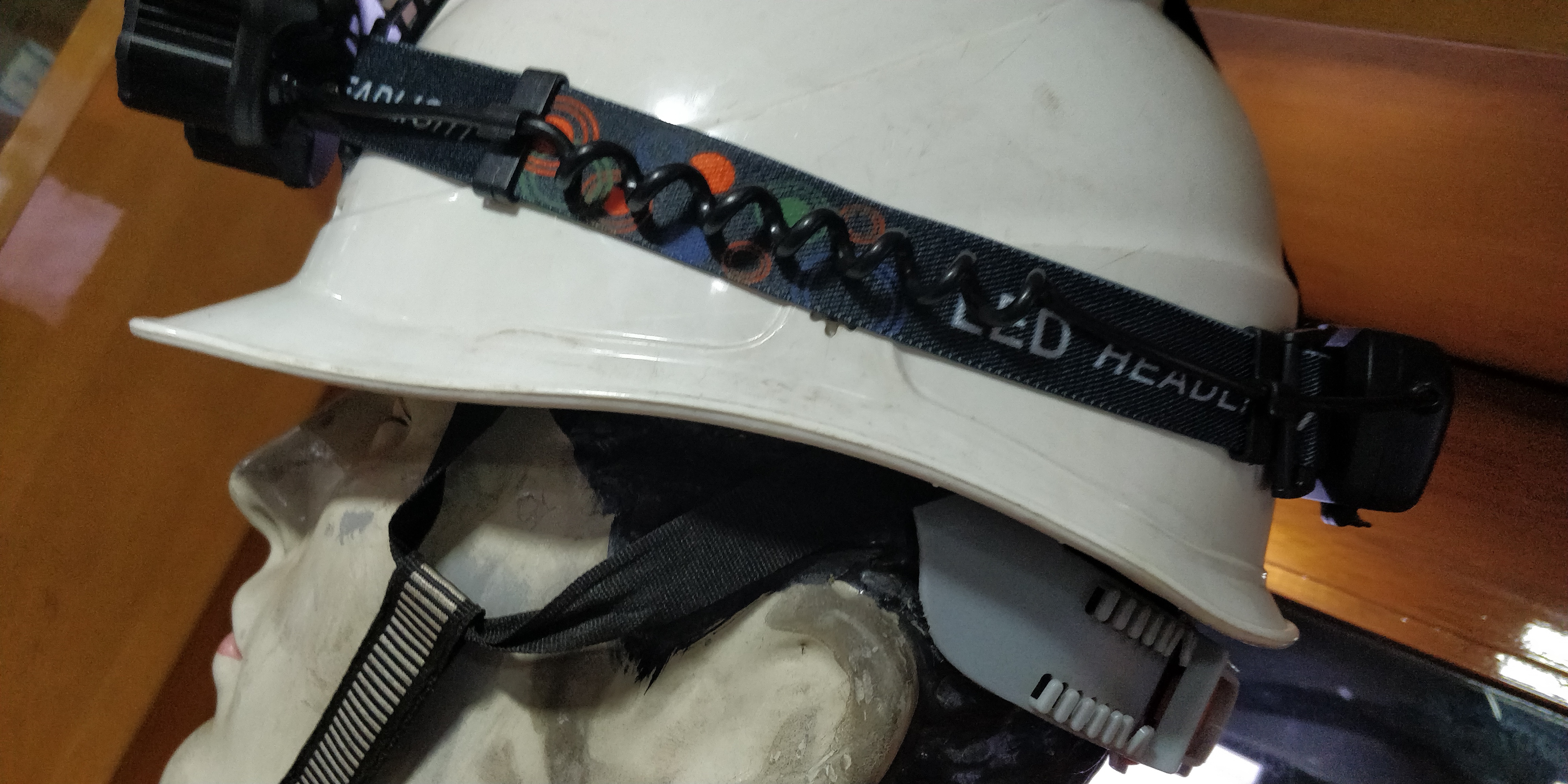 Black Led Headlamp With 7 Led