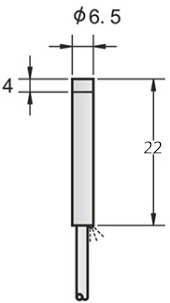 M6.5 Ultra Small Inductive Proximity Sensor - Stainless Steel, 6.5x22mm, Unshielded, Ip67 Rated, Pnp/npn Output, 10-36vdc Voltage, Led Indicator, Short Circuit Protection, -25 To +70a C Operating Temp