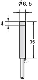 M6.5 Ultra Small Short Inductive Proximity Sensor Unshielded Pnp Npn No Nc L=35mm Accuracy: 2 %