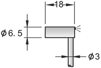M6.5 Ultra Small Inductive Proximity Sensor Unshielded Pnp Npn No Nc L Type Accuracy: 2 %