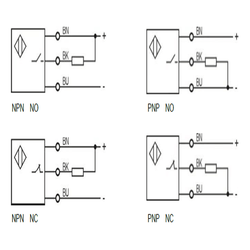 M6.5 Ultra Small Inductive Proximity Sensor Unshielded Pnp Npn No Nc L Type Accuracy: 2 %