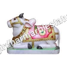 नंदी संगमरमर की प्रतिमा