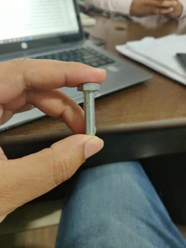 Hex Bolt - 8x30 mm, Silver Finish, Round Head, Lightweight 5-10 Grams