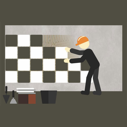 ग्रे सीमेंटिटियस टाइल मोर्टार