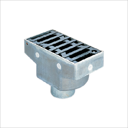 MS Drainage Spout - Cast Iron, 10x15x5 Inches | Powder Coated Finish, 100 GPM Flow Rate, 1 Year Warranty