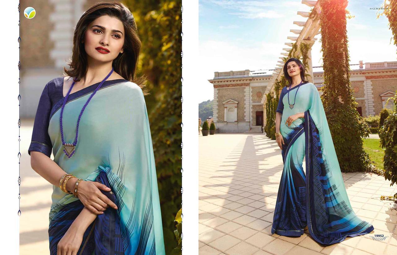 Chiffon Print Saree - Georgette Fabric, Elegant White Rangoli Design | Summer Wear, All Colors Available