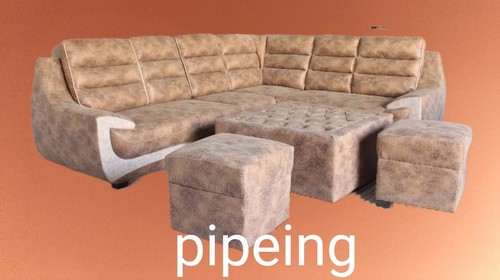 Handmade 7 Seater Corner L Shape Sofa Set