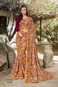 All Designer Chiffon Printed Saree