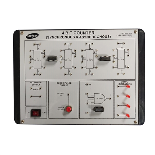 Metal 4 Bit Counter Lab Instrument