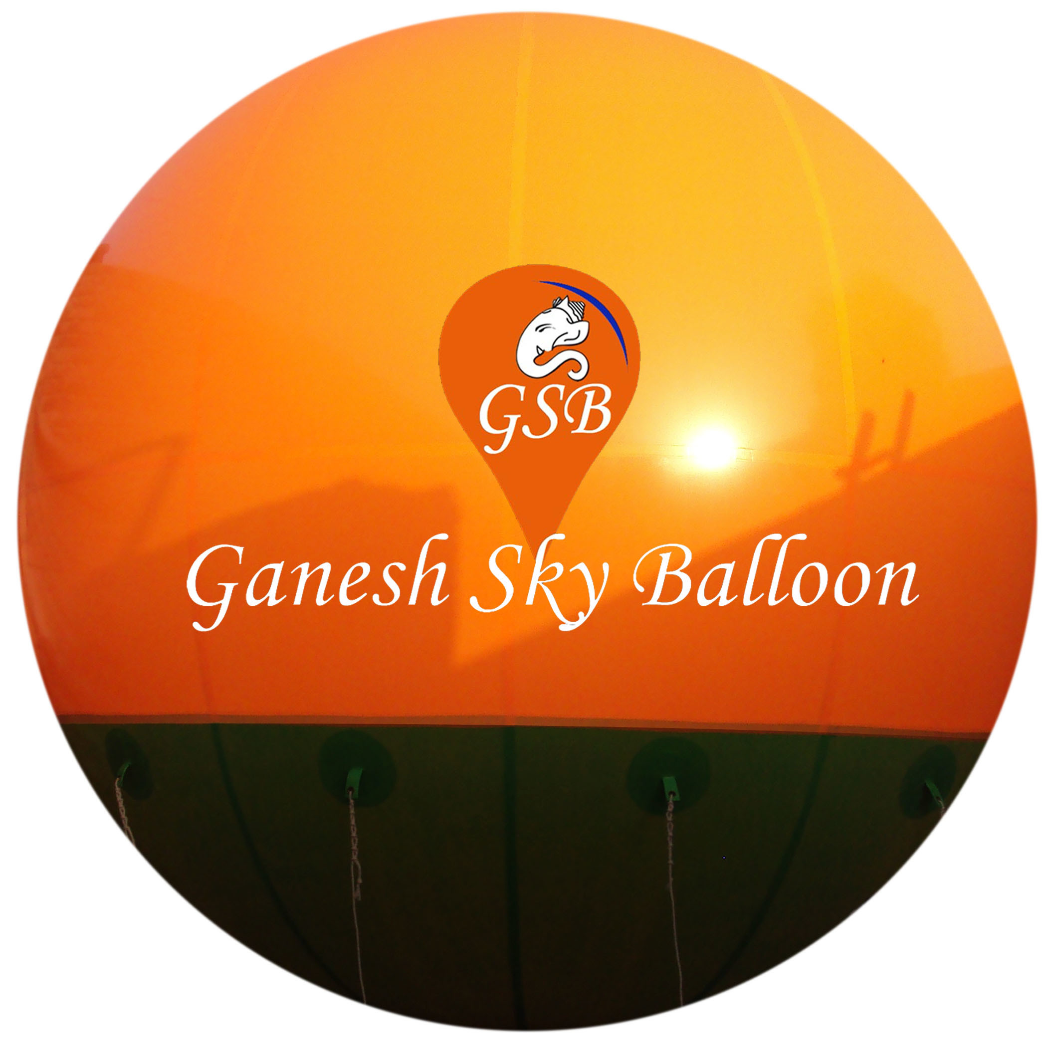 School Sky Balloons - Pvc, 10x10 Feet Circle Sky Balloon | Attractive, Durable, Eco-friendly, Customizable Design In White With Digital Printing