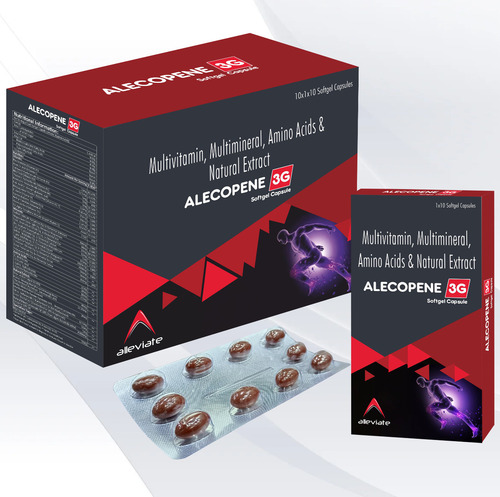 3G Formula Ginseng With Amino Acid Softgel Capsules Capsule Shape: Oval