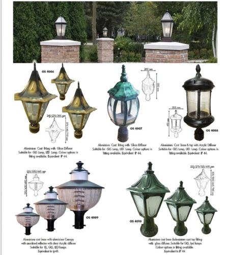 LED Gate Lights - Metal, Multi-Color, Modern Design | Available in Round, Rectangle, and Square Shapes with Electric Power Source