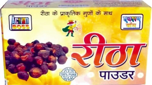 Reetha Powder - 100 gm Box | Indian Regional Style, Inspired by Hinduism Traditions, Natural & Eco-Friendly Hair & Skin Cleanser