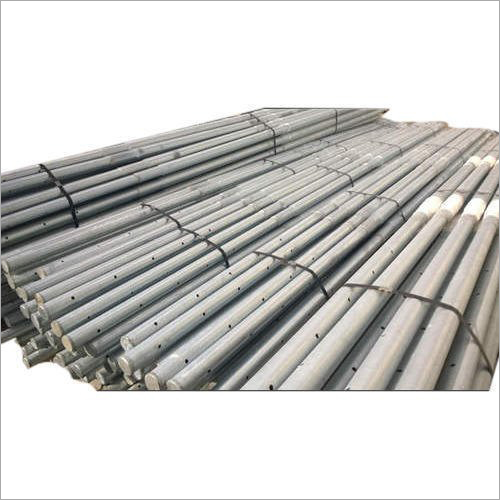Gray Street Light Tubular Pole