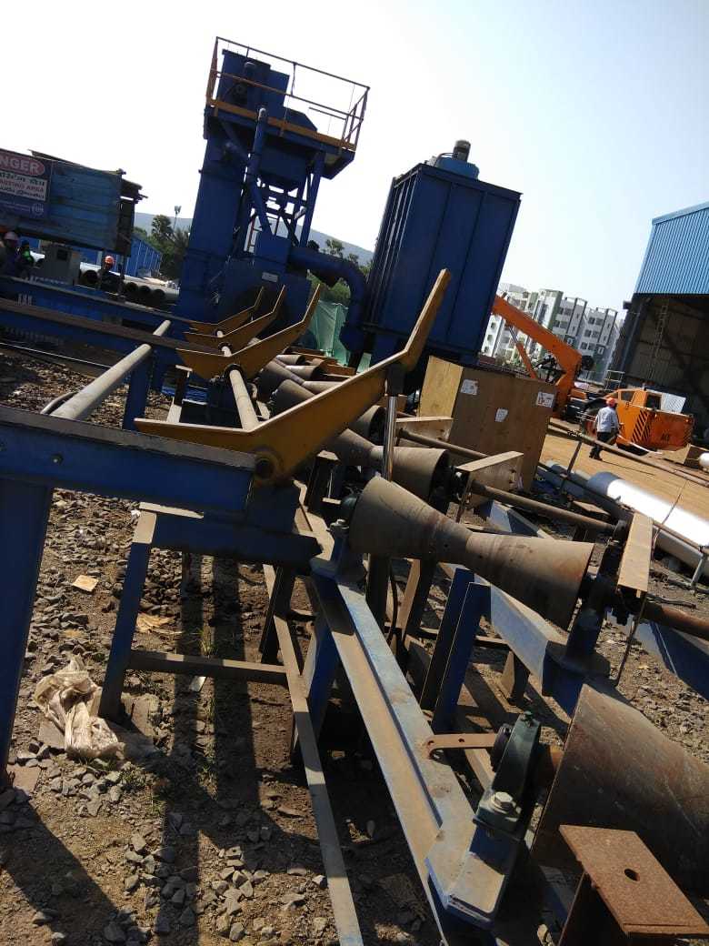 Pipe Shot Blasting Machine - Automatic Operation, Electric Power Source, 8 Bar Pressure | Hassle-free, User-friendly, Low Power Consumption, Customizable Design