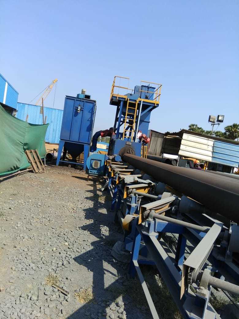 Pipe Shot Blasting Machine - Automatic Operation, Electric Power Source, 8 Bar Pressure | Hassle-free, User-friendly, Low Power Consumption, Customizable Design