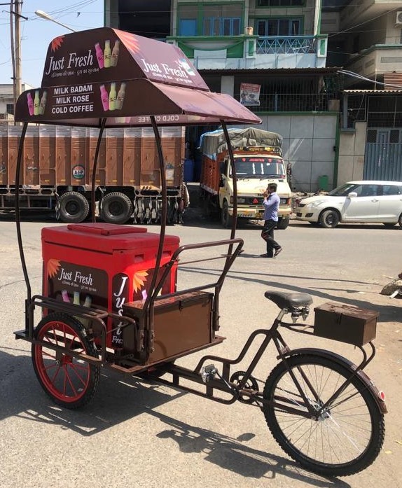 Plastic Box Ice Cream Trolley