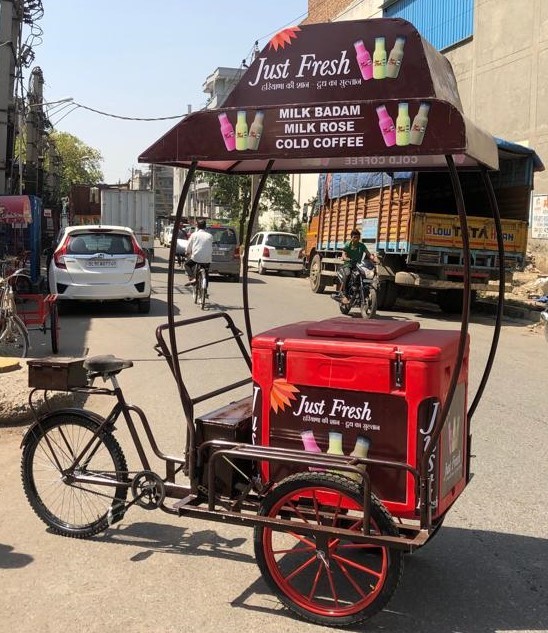 Plastic Box Ice Cream Trolley