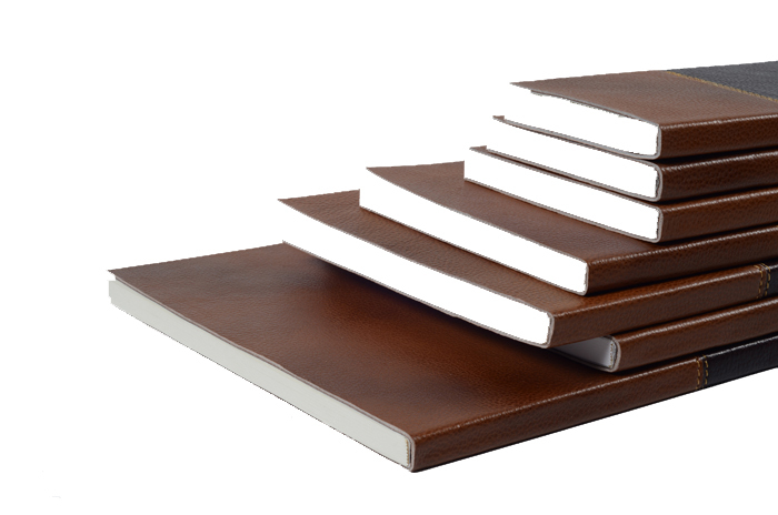 Genuine Leather Notebook - Cow Ndm Leather Available In Seven Sizes Multicolor With Horizontal Stitching Ruled Lines/graph 196 Pages Perfect Binding With Sewing