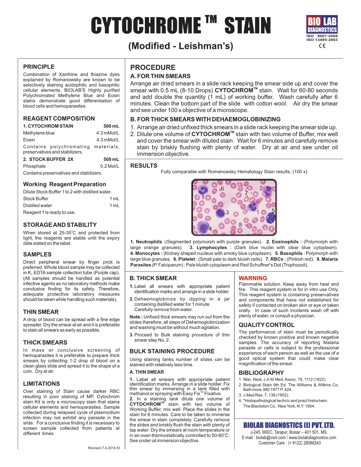 Solid Cytochrome Stain Kit
