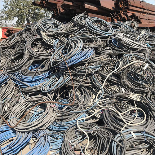 Blackand Silver Copper Cable Scrap