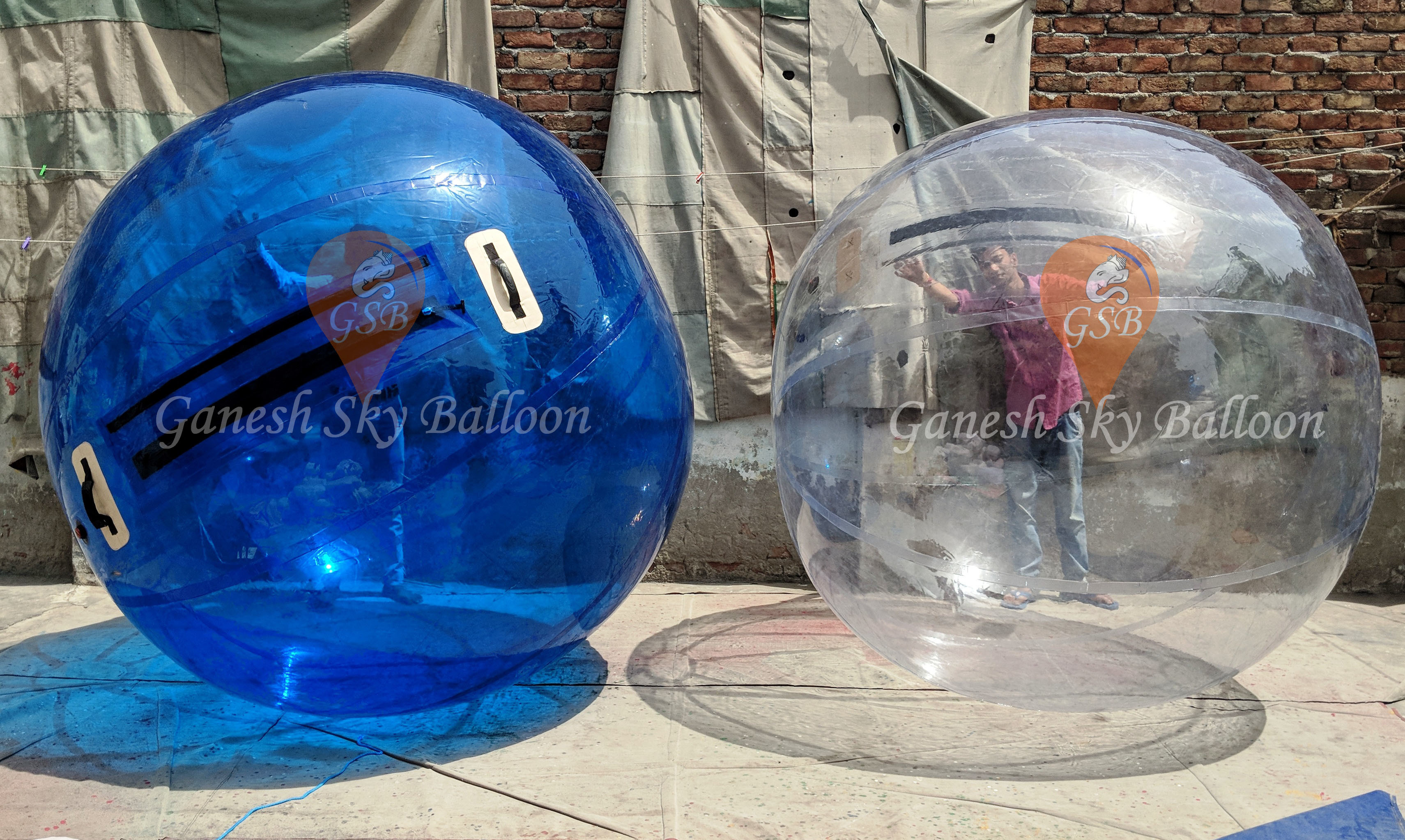 White Zorbing Ball
