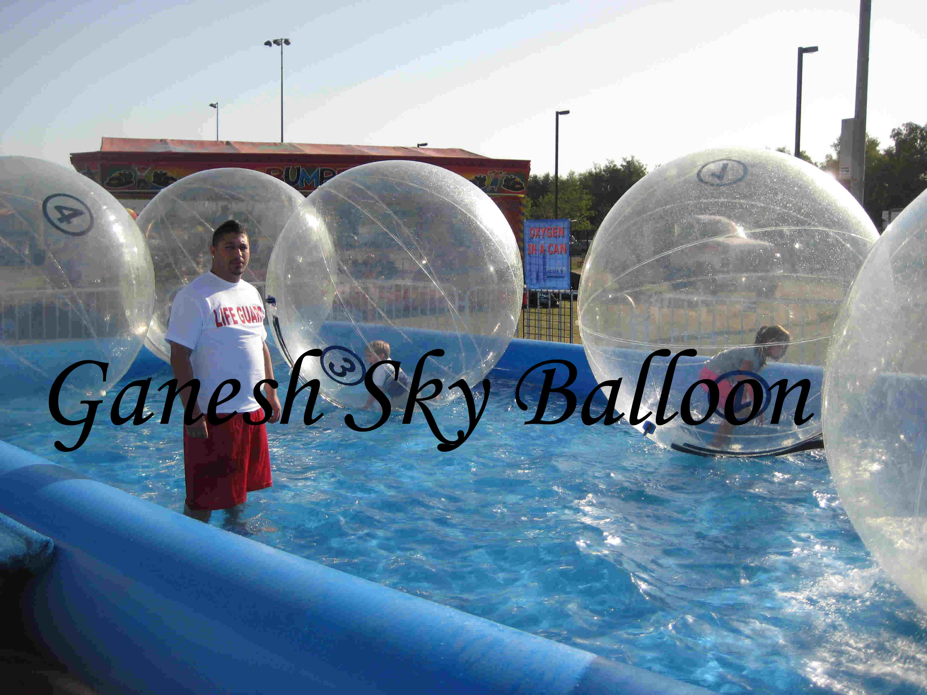 White Zorbing Ball