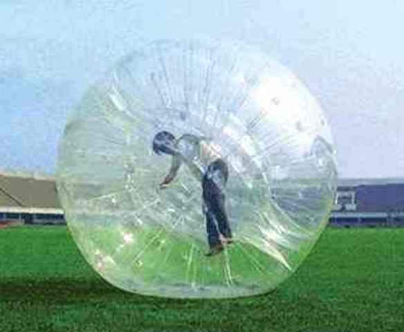 Transparent Zorbing Ball Deflation: 5 Minutes