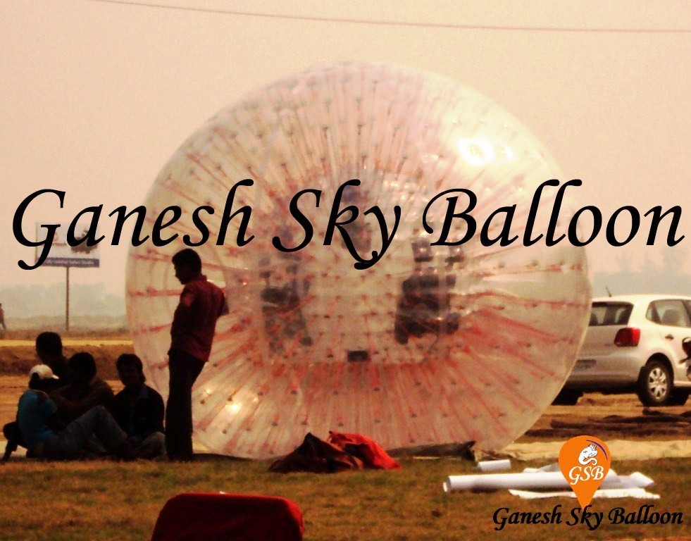 Transparent Zorbing Ball Deflation: 5 Minutes