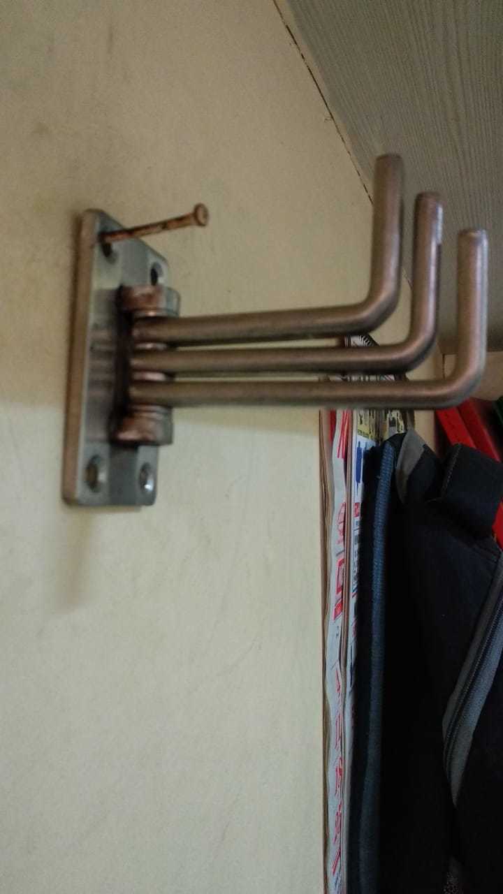 Metallic Railway Coat Hook