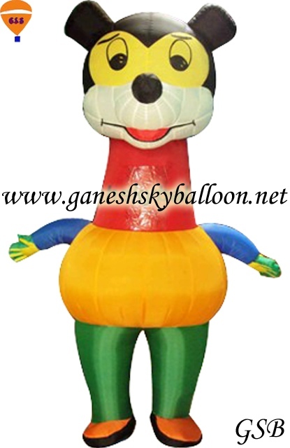 Yellow Inflatable Cartoon Character