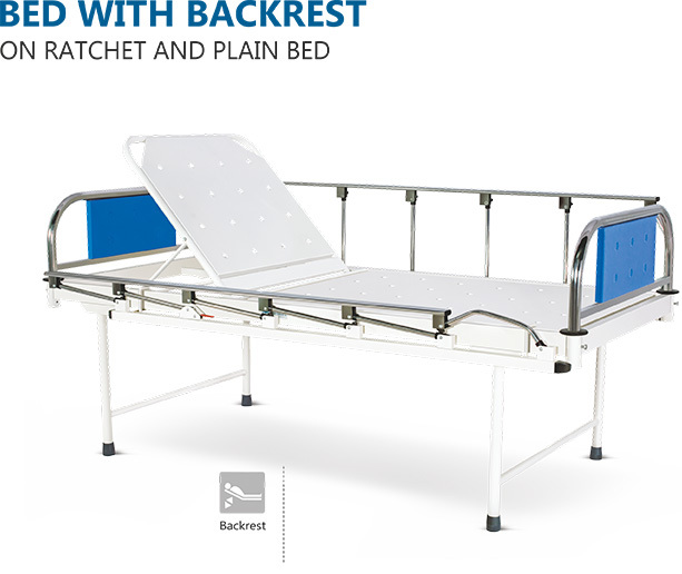 Fowler Bed - Steel Material, Adjustable Height Dimensions: L X W X H | Manual Foot & Head Adjustment, Easy Operation, Durable Frame