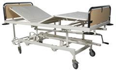 Fowler Bed - Steel Material, Adjustable Height Dimensions: L X W X H | Manual Foot & Head Adjustment, Easy Operation, Durable Frame