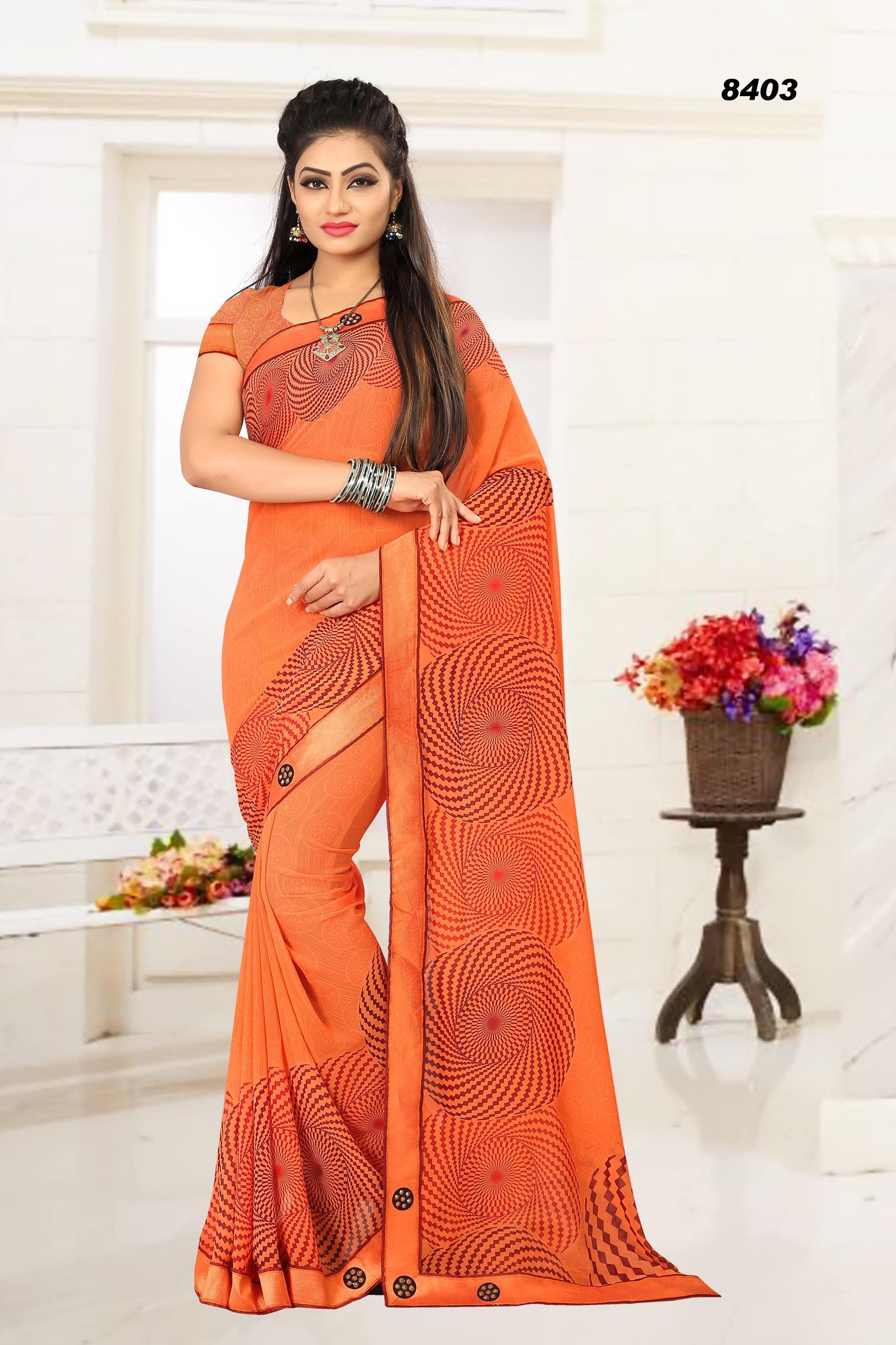 Available In 8 Colors Party Wear Saree