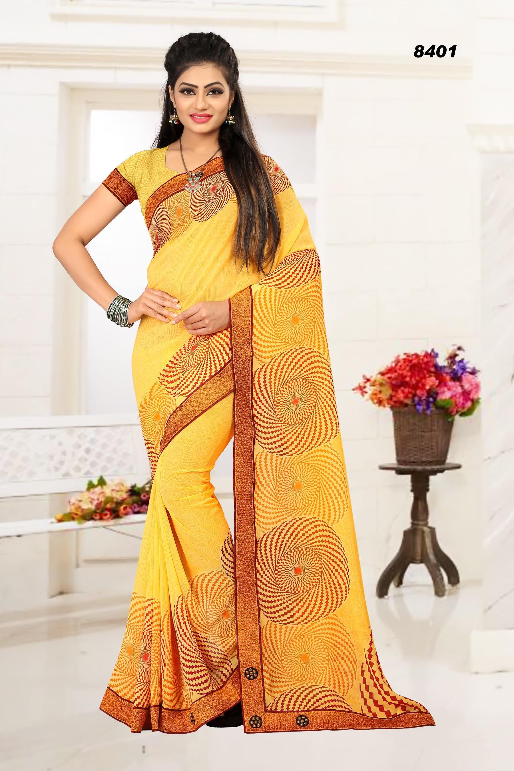 Available In 8 Colors Party Wear Saree