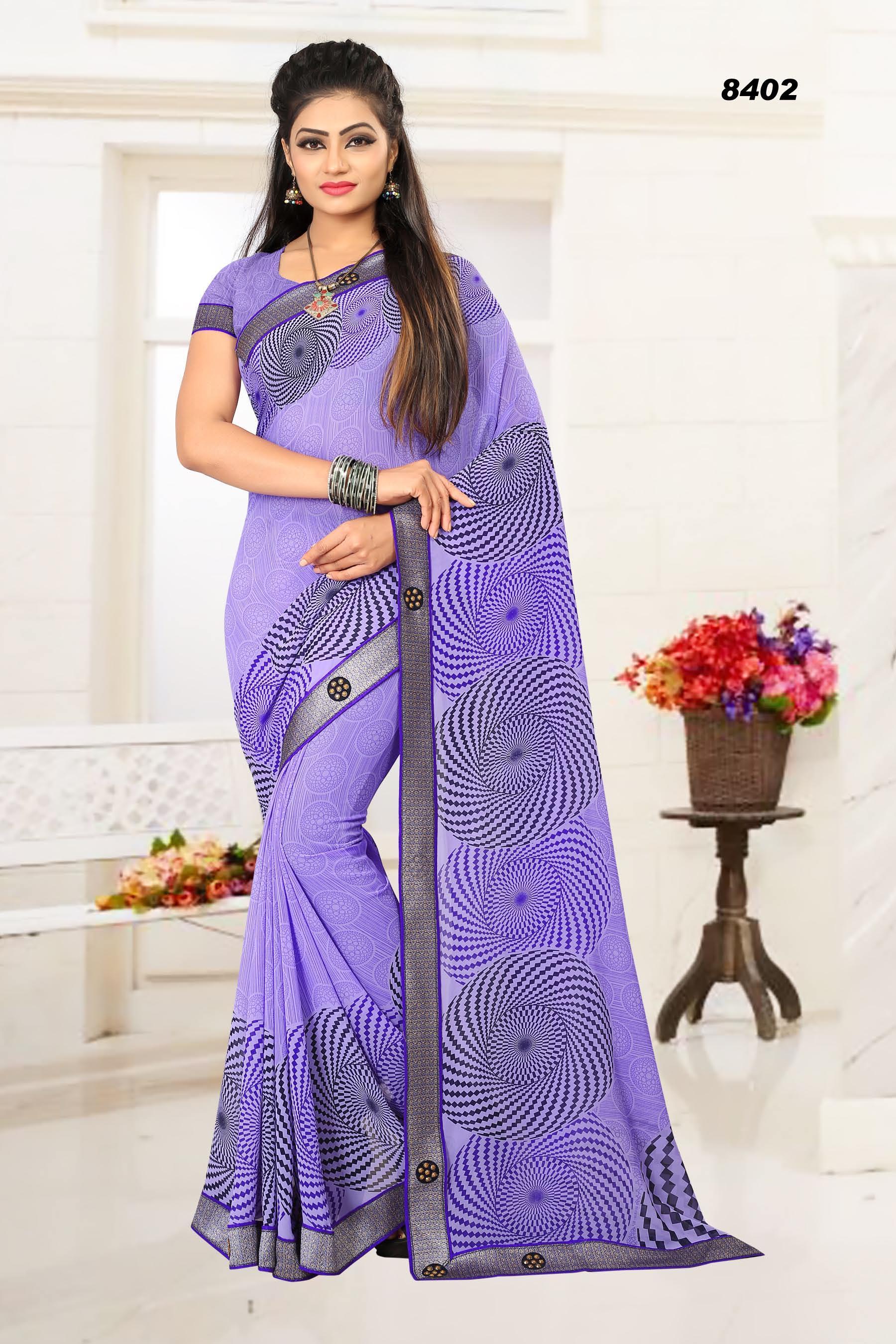 Available In 8 Colors Party Wear Saree