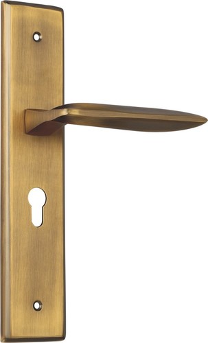 Matt Coffee Spider Steel -Aluminium Mortise Lock Set