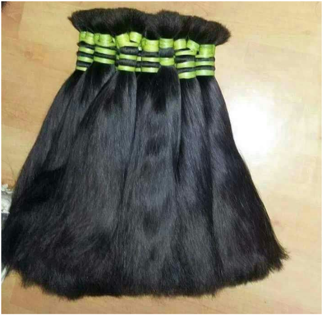 Bulk Indian Remy Human Hair - 8-32 Cm Length | Virgin, Single Drawn, 1 Kg Packing Direct From Temples