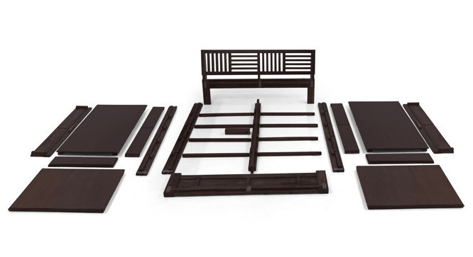 Wooden Double Bed - Bamboo, 212x160x89 Cm | Durable, Easy To Clean, Eco-friendly, Contemporary Design