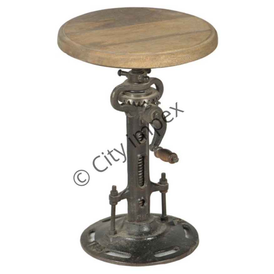 Crafted Cast Crank Stool