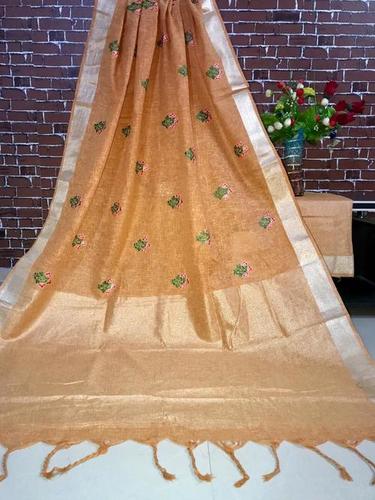 Embroidered Fancy Work Saree