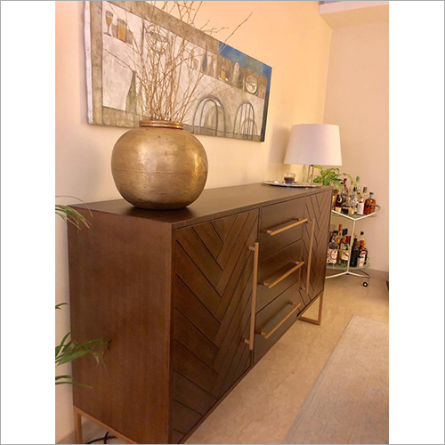 Decorative Wooden Chest Drawer - Solid Wood, Customized Dimensions for Living Room | Modern Design, Durable Indoor Furniture