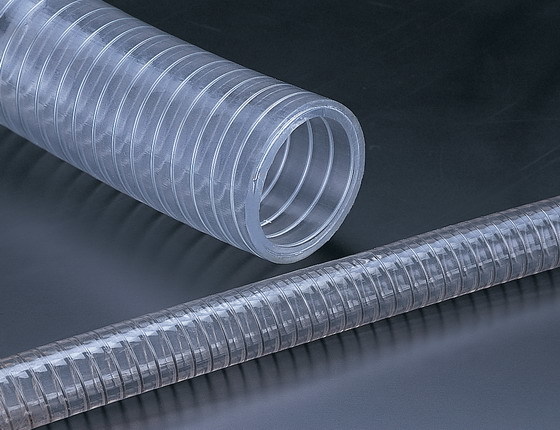 Pvc Thunder Hose - Pvc Material, 3/8" To 6" Size, Transparent White Color | Suction & Delivery Hose For Dust, Water, Chemicals, And Food-grade Applications