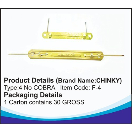 Spring File Clips - Tin Plate Metal, 7 Inch Size, Protects Documents, 1/2 Inch Back Stick, 72 Pairs Per Pack