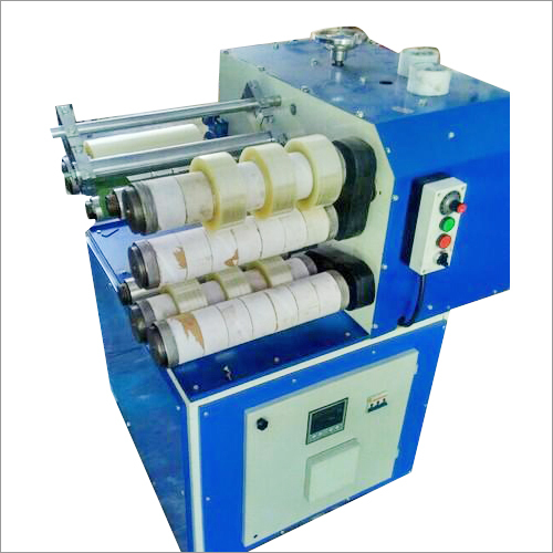 Automatic Bopp Tape Slitting Machine - Color: Blue